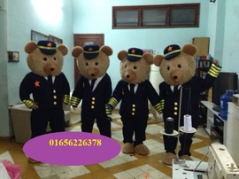 Gấu mặc trang phục cảnh sát
