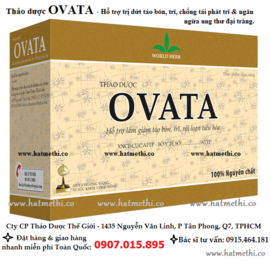 Thảo dược Ovata chữa bệnh trĩ, táo bón hiệu quả