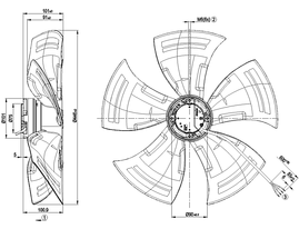 Axial fans Ebm-papst - A3G450-AO02-01