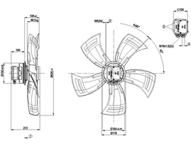 Axial fans Ebm - papst - A3G630-AD03-A8