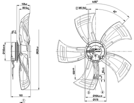 Axial fans Ebm - papst - A3G630-AD03-A1