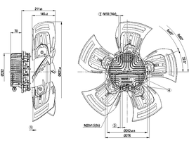 Axial fans Ebm-papst - A3G630-AU23-35