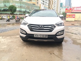 Hyundai Santa fe 4wd AT 2015, màu trắng