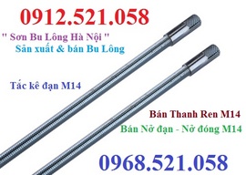 Chuyên ty ren thép M8,M10 mạ kẽm 0912.521.058 bán thanh U41x41 Hà Nội