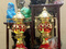 [1] Đèn thờ quả dứa, đèn điện bằng đồng, đèn thờ bằng đồng cao 40cm, đôi đèn bằng đồ