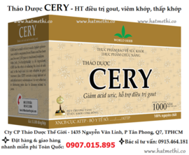 Thảo dược CERY phòng ngừa & chữa trị gout khớp hiệu quả