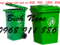 [2] Thùng rác nhựa môi trường, thùng rác 2 bánh xe, xre đẩy rác 660l, 1000l
