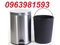 [4] thùng rác inox, thùng đựng rác, thùng rác toalet, thùng rác đạp chân, thù