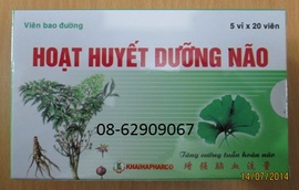 Hoạt Huyết Dưỡng Nảo-**- Làm Tăng trí não, phòng ngừa đột quỵ, tai biến