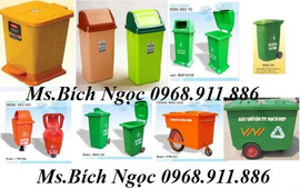 Thùng rác y tế, thùng rác đạp chân, thùng rác môi trường, thùng rác 2 bánh xe rẻ