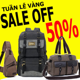 Đồng giảm giá 50% balo túi xách trong 7 ngày