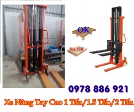 Xe nâng tay cao 1. 5 tấn nâng cao 1. 6m giá tốt nhất tại TPHCM