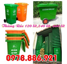 Thùng rác 120 lít, 240 lít, 660 lít giá tốt nhất tại Hà Nội và TPHCM