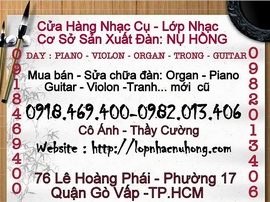 Sửa chữa các loại đàn giá rẻ tại tp. hcm