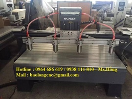 Máy đục vi tính 4 đầu, máy đục gỗ cnc 4 đầu giá rẻ