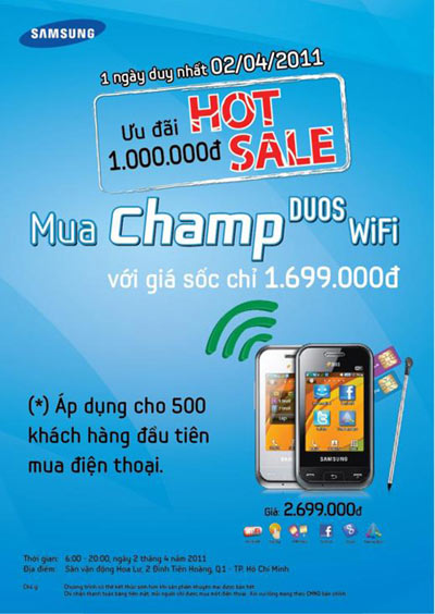 Samsung Champ Duos - Điện thoại năng động cho người giao thiệp rộng, Thời trang Hi-tech, 
