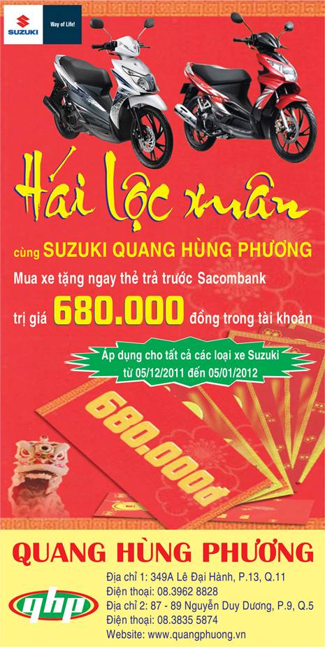 Hái lộc xuân cùng Suzuki Quang Hùng Phương, Ô tô - Xe máy, 