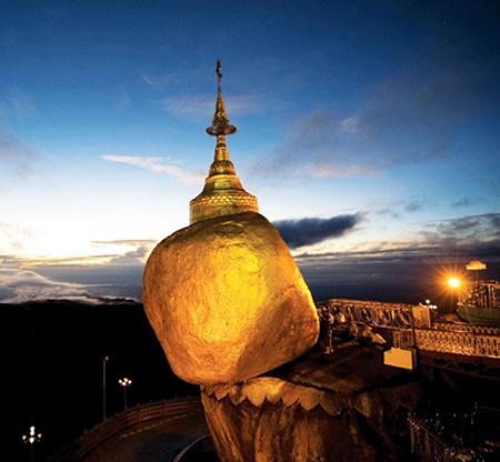 Chùa Hòn Đá Vàng - Điểm hành hương linh thiêng tại Myanmar.