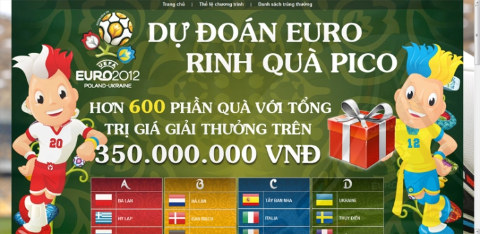 Pico cho mượn miễn phí 2012 tivi Led 40” xem Euro