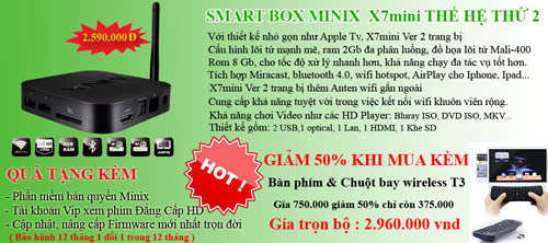 Giảm 50% giá trị bàn phím khi mua Smart box TV Minix lõi tứ - 3