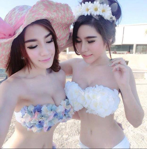 Thiếu nữ Thái "phát sốt" vì bikini hoa - 1